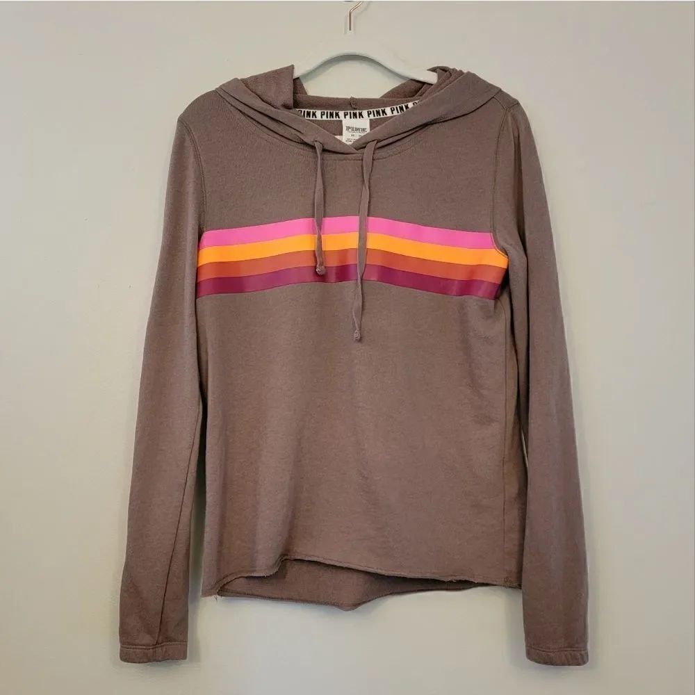 VS Pink Striped Hoodie